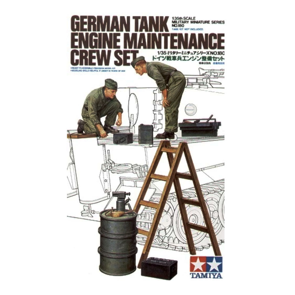 Tamiya: 1/35 German Tank Engine Maintenance Crew Set 35180