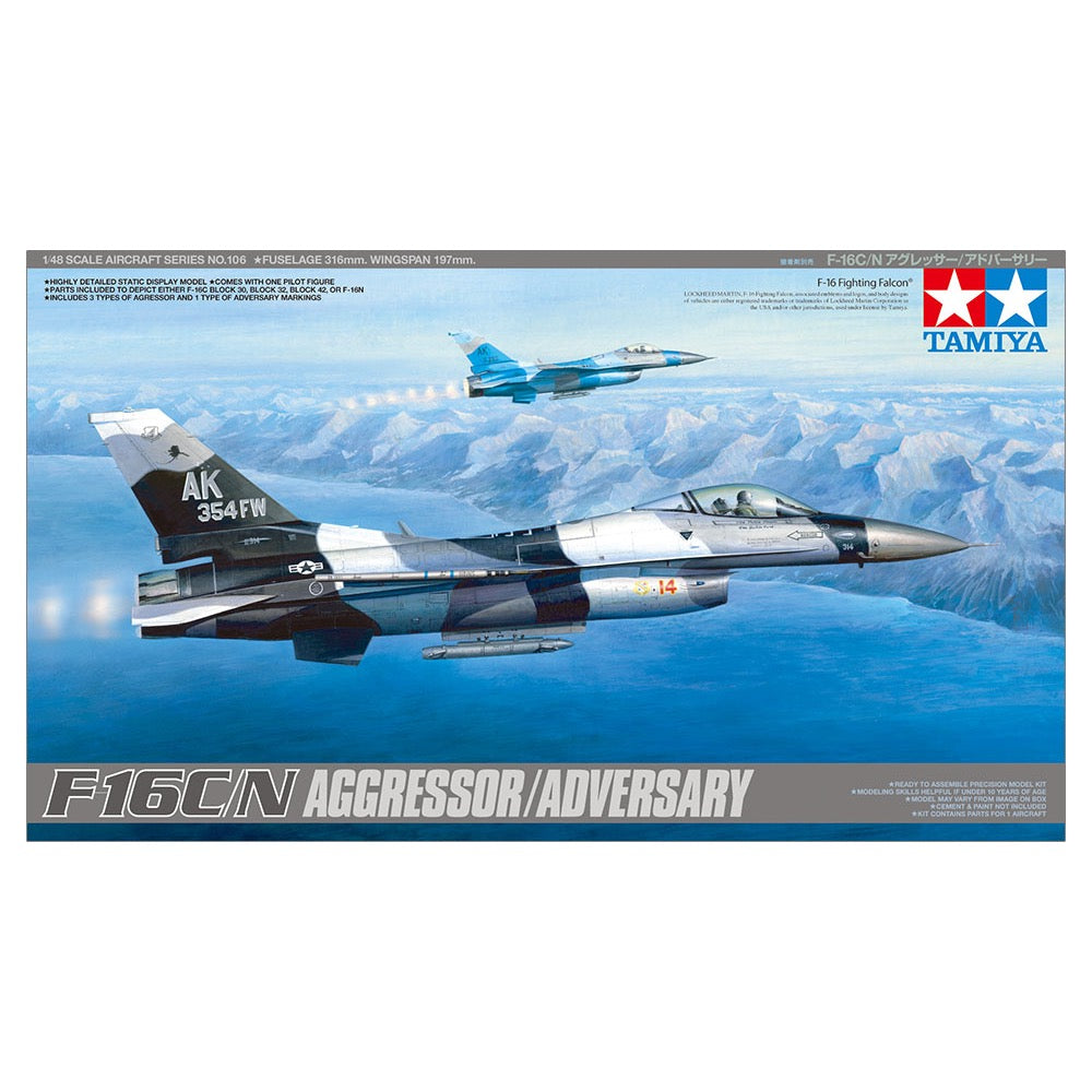 Tamiya: 1/48 F-16C/N Aggressor/Adversary 61106