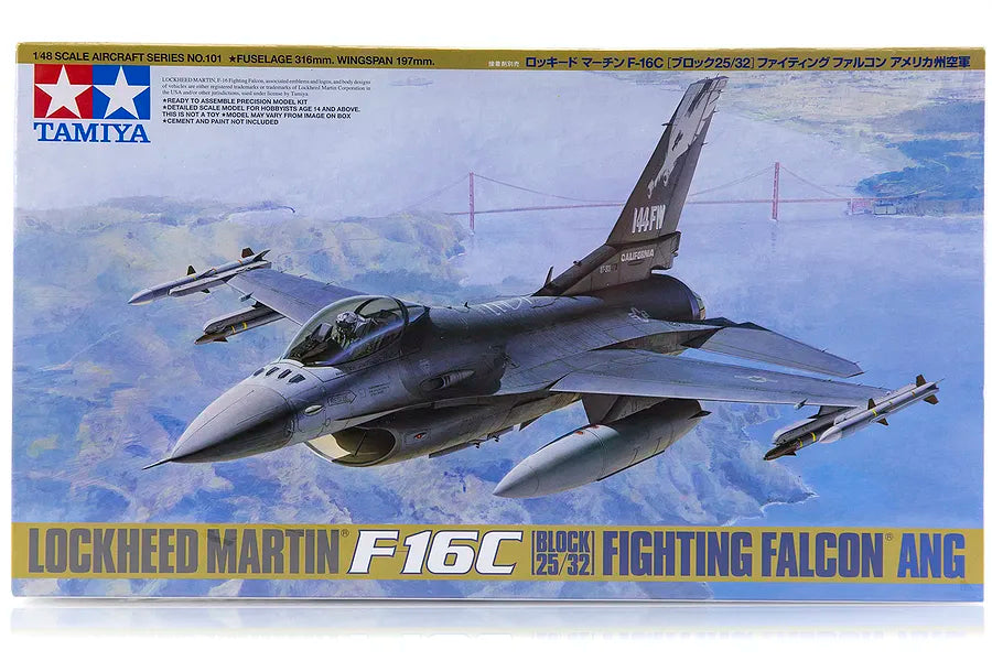Tamiya: 1/48 Lockheed Martin F-16C Block 25/32 Fighting Falcon ANG 61101