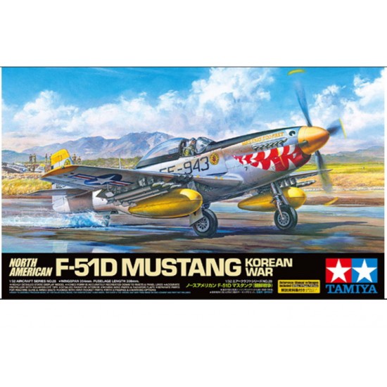 Tamiya: 1/32 North American F-51D Mustang Korean War 60328