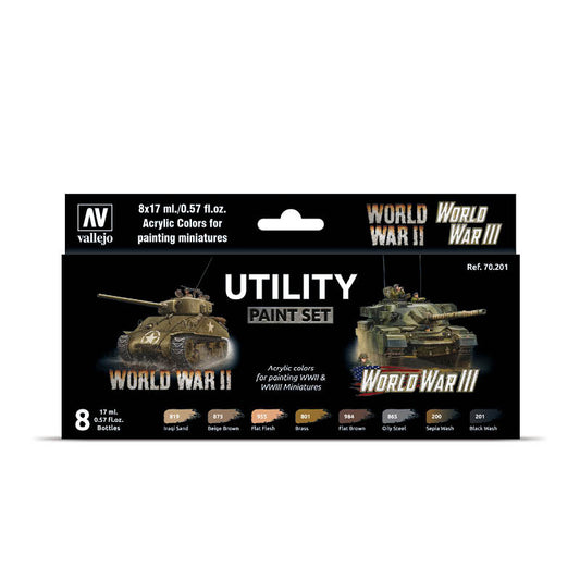 Vallejo: World War II & Team Yankee World War III Utility Paint Set