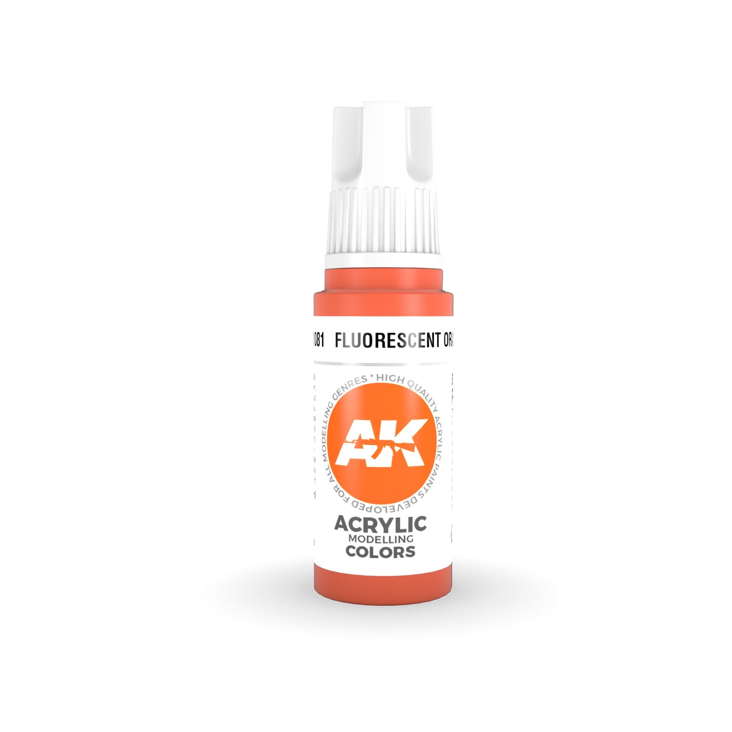 AK Interactive: 3 Gen Acrylics Fluorescent Orange 17ml
