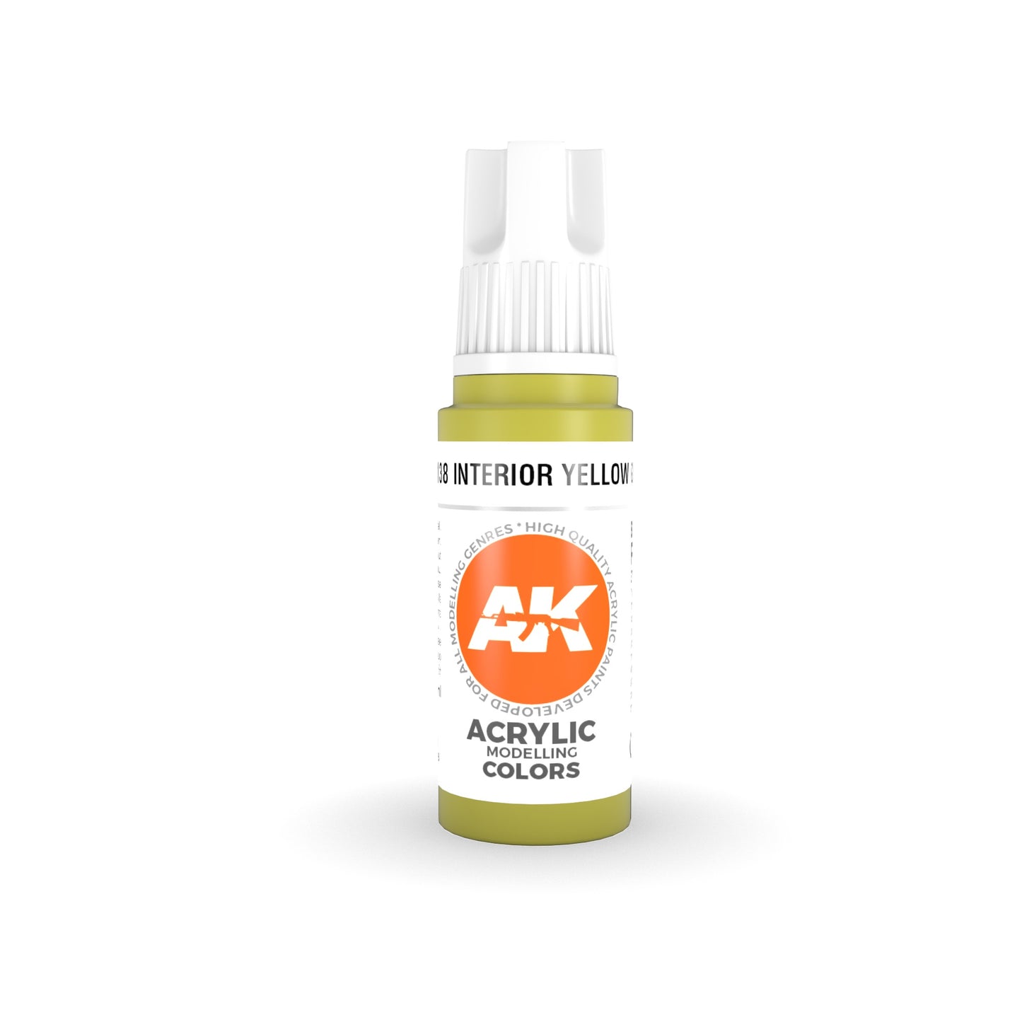 AK Interactive: 3 Gen Acrylics Interior Yellow Green 17ml