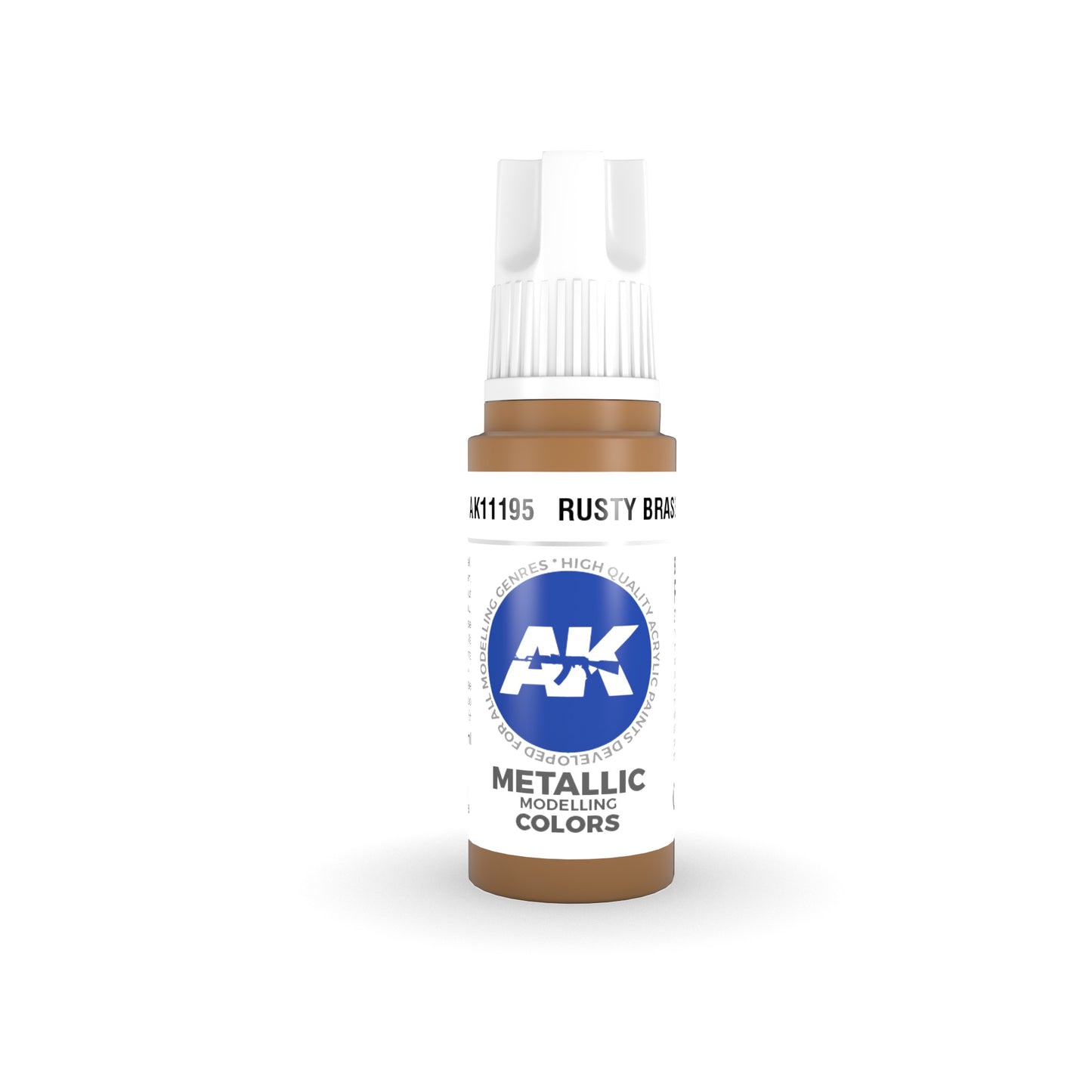 AK Interactive: 3 Gen Acrylics Rusty Brass 17ml