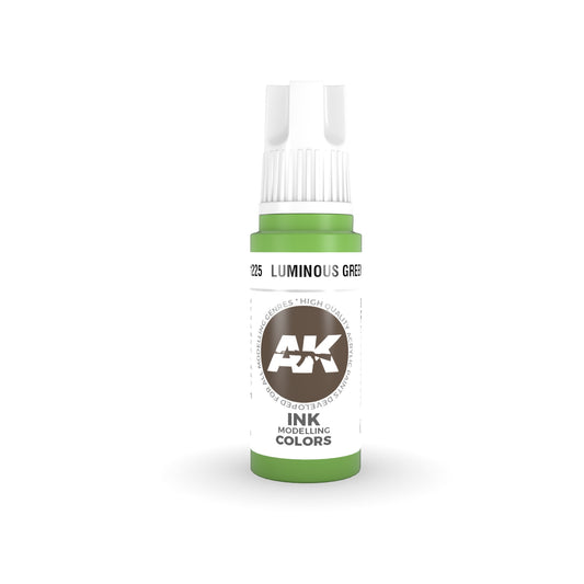 AK Interactive: 3 Gen Acrylics Luminous Green INK 17ml