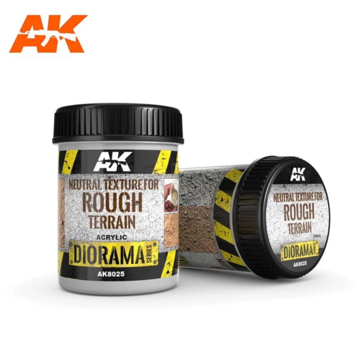 AK Interactive: Dioramas Neutral Texture for Rough Terrains 250ml