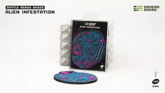 Gamers Grass: Bases Alien Infestation Oval 120mm (x1)