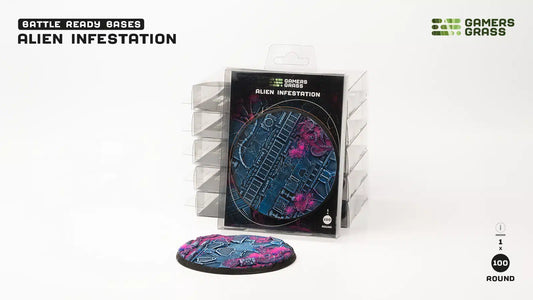 Gamers Grass: Bases Alien Infestation Round 100mm (x1)