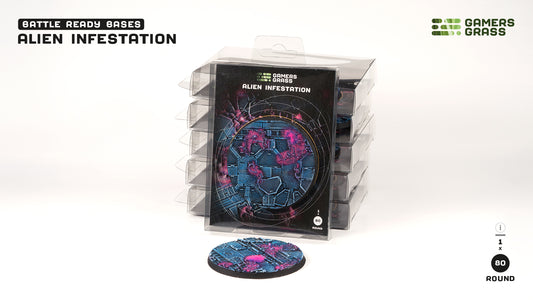 Gamers Grass: Bases Alien Infestation Round 80mm (x1)