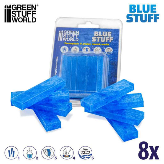 Green Stuff World: Blue Stuff Mold (8 Bars)