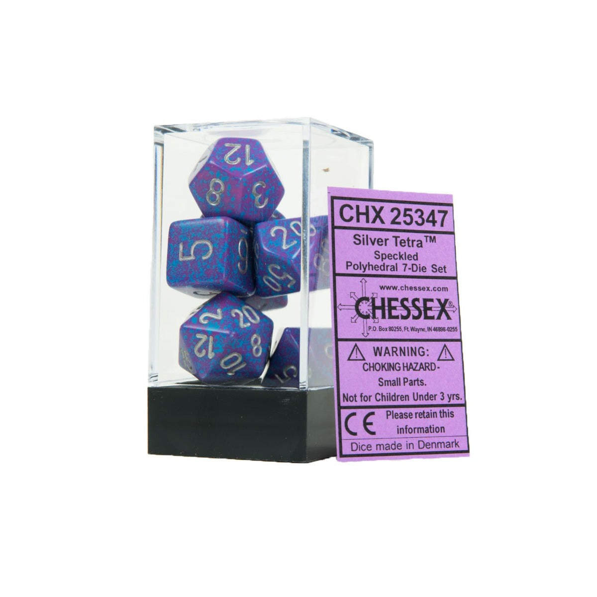 Chessex: Speckled Polyhedral Silver Tetra 7-Die Set
