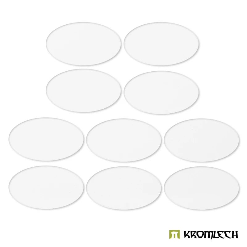 Kromlech: Clear Acrylic Bases Oval 90x52mm (10)