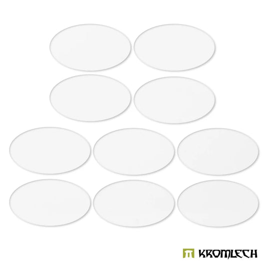Kromlech: Clear Acrylic Bases Oval 90x52mm (10)