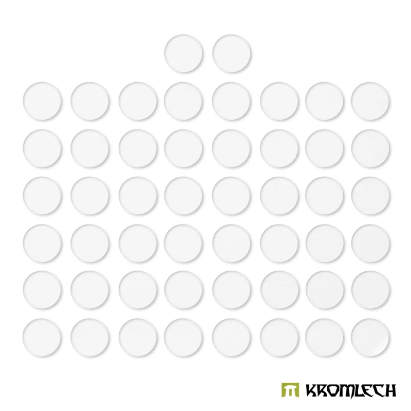 Kromlech: Clear Acrylic Bases Round 25mm (50)