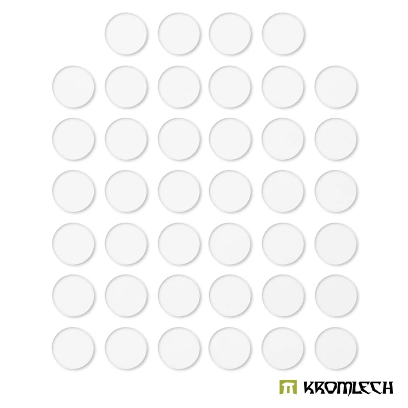Kromlech: Clear Acrylic Bases Round 32mm (40)