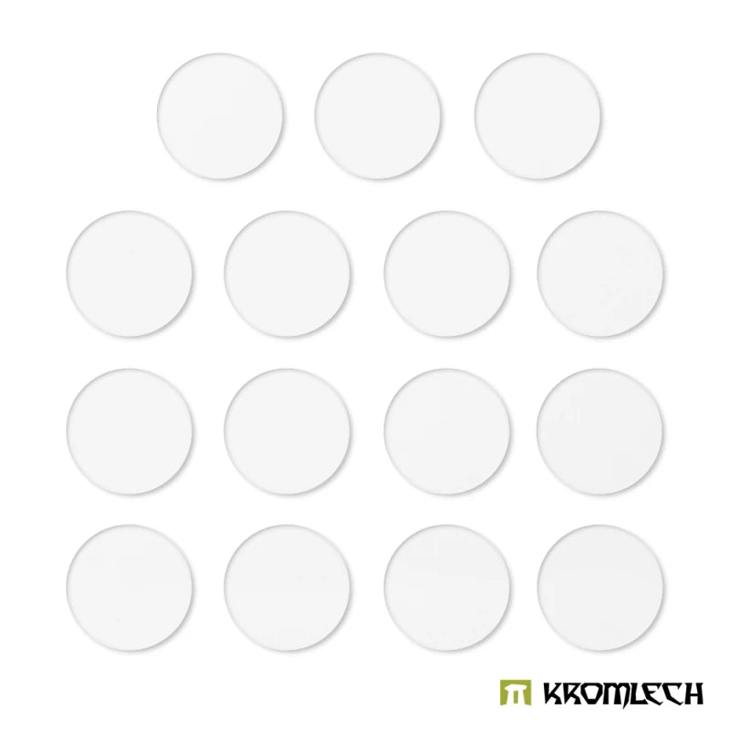 Kromlech: Clear Acrylic Bases Round 50mm (15)
