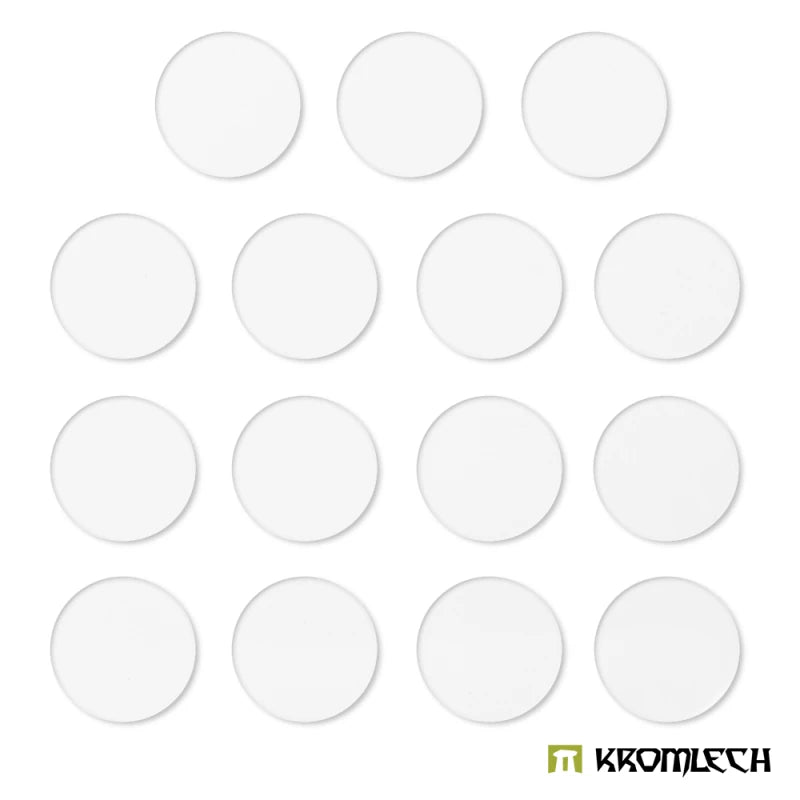 Kromlech: Clear Acrylic Bases Round 60mm (15)
