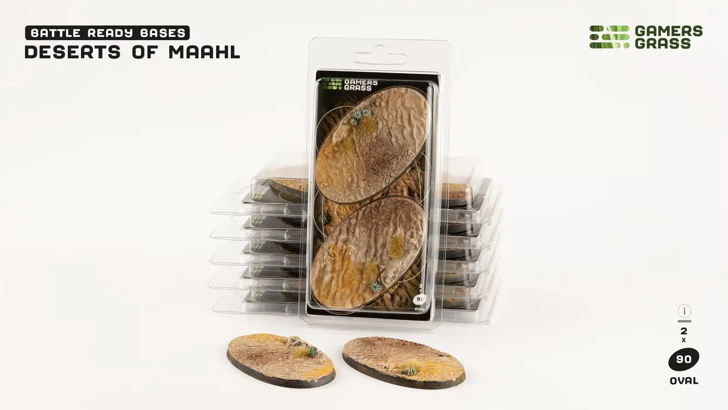 Gamers Grass: Bases Deserts of Maahl Oval 90mm (x2)