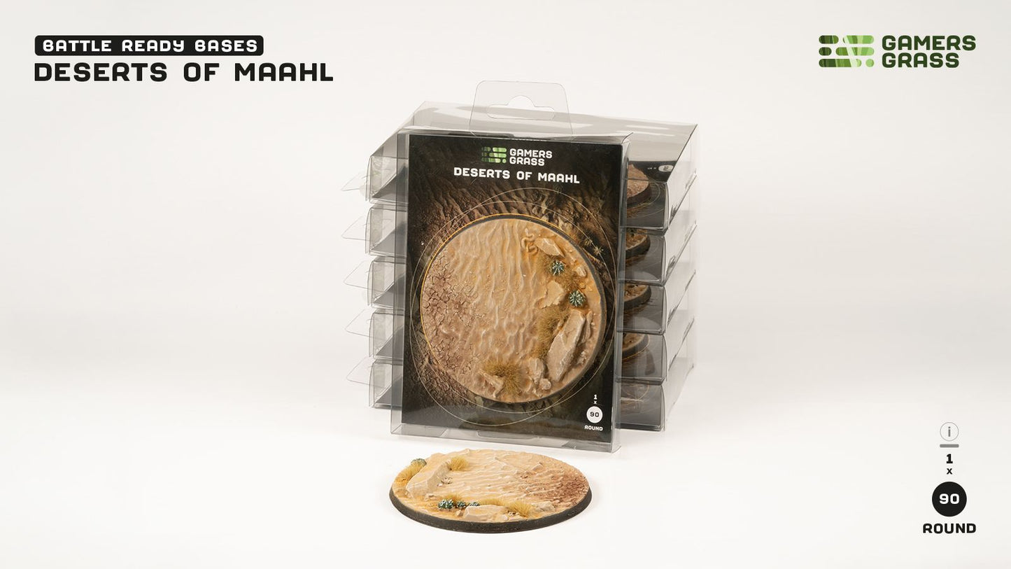 Gamers Grass: Bases Deserts of Maahl Round 90mm (x1)