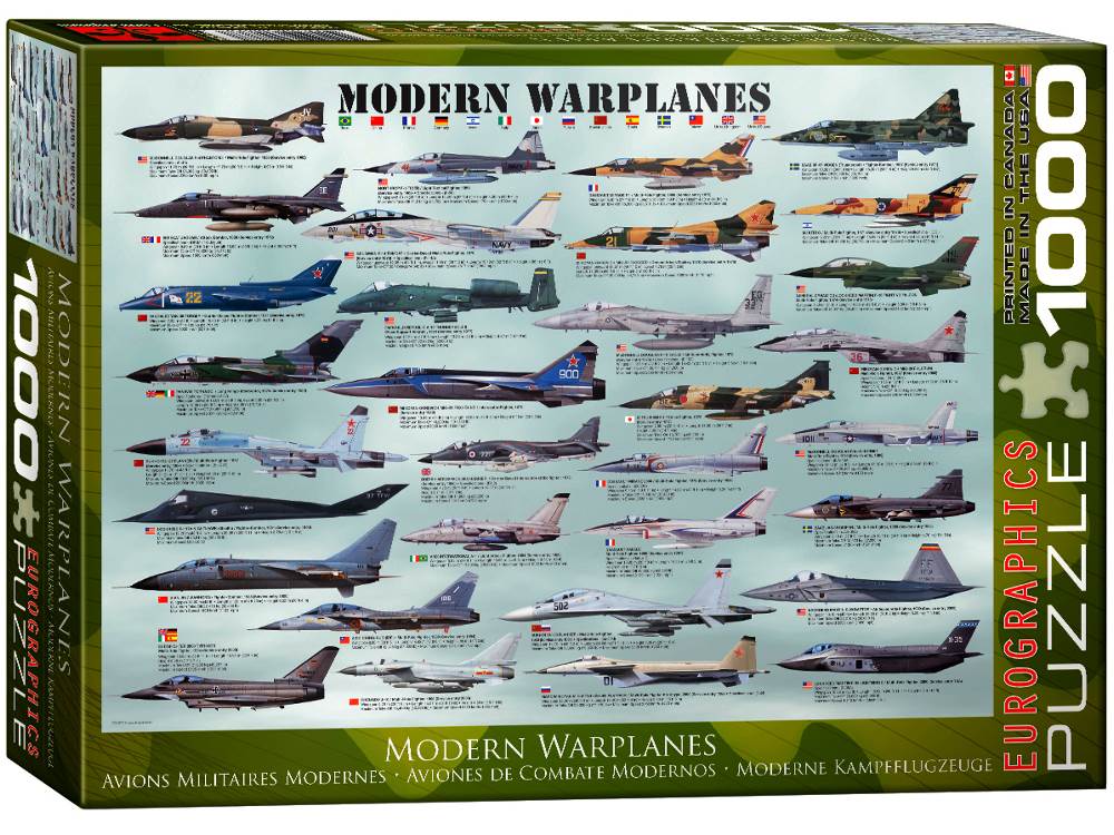 Eurographics: 1000pc Modern Warplanes