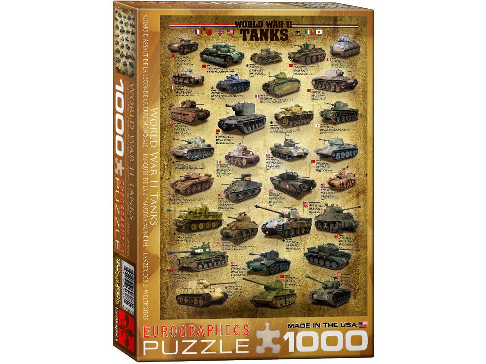 Eurographics: 1000pc World War II Tanks