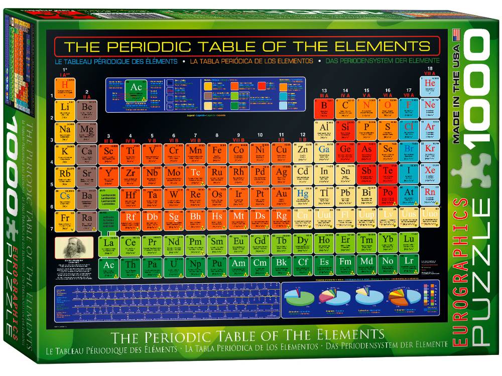 Eurographics: 1000pc The Periodic Table of the Elements