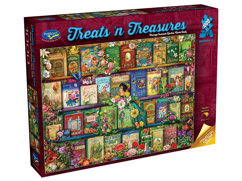 Holdson: 1000pc Treats 'n Treasures Vintage Summer Garden Book Shelf