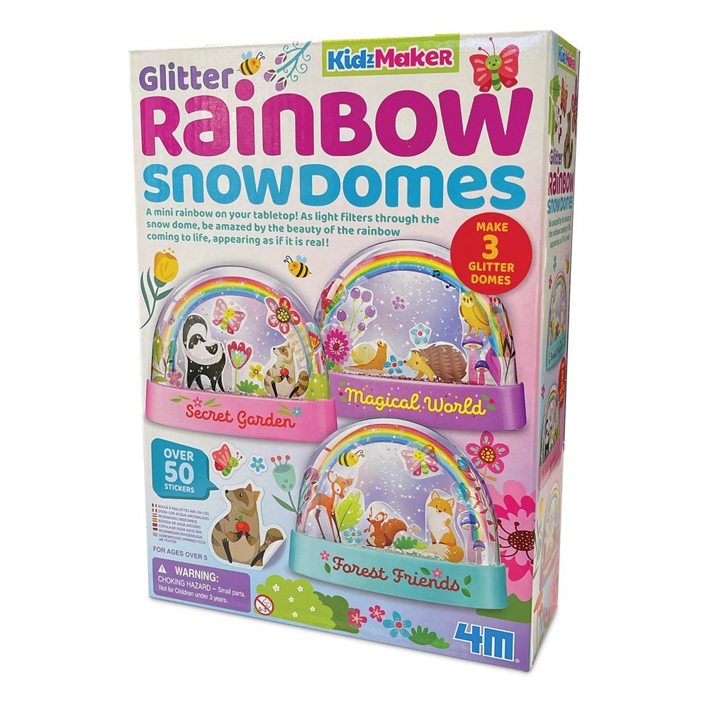 4M: Glitter Rainbow Snowdomes