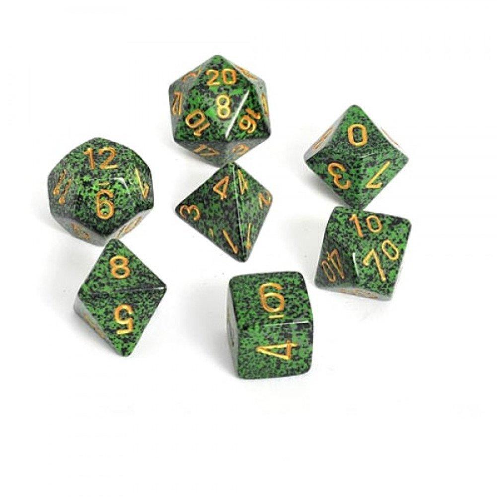 Chessex: Speckled Polyhedral Golden Recon 7-Die Set