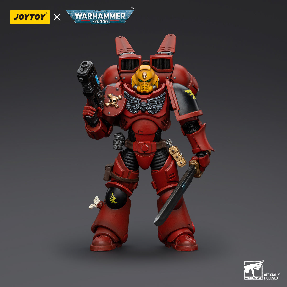 JoyToy: Warhammer 40k Blood Angels Jump Pack Intercessor Sergeant with Plasma Pistol