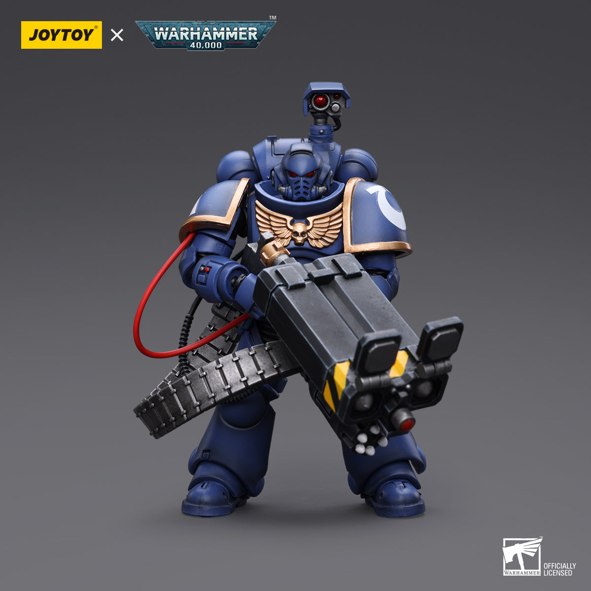 JoyToy: Warhammer 40k Ultramarines Desolation Marine with Castellan Launcher Superkrak
