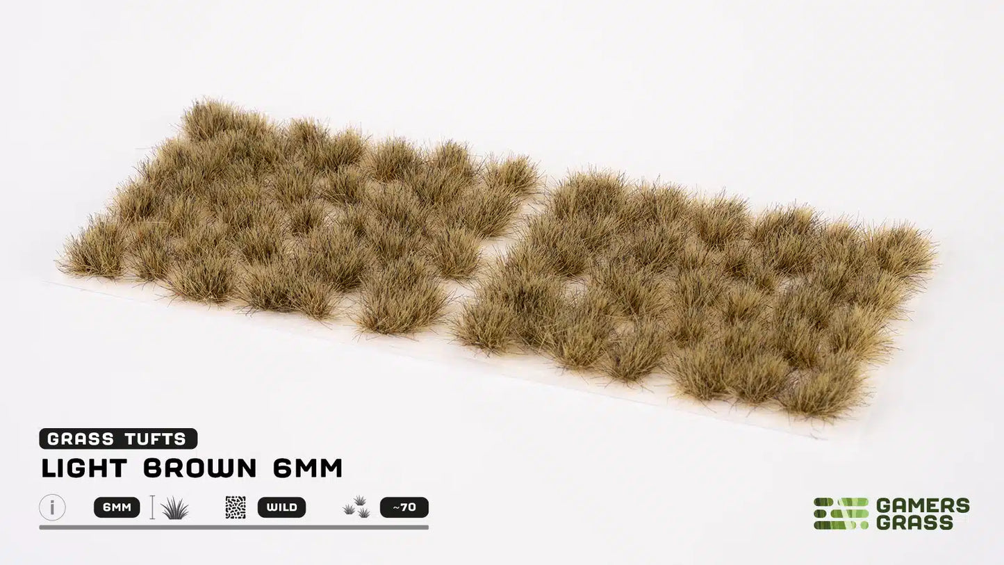Gamers Grass: Tufts Light Brown 6mm Wild