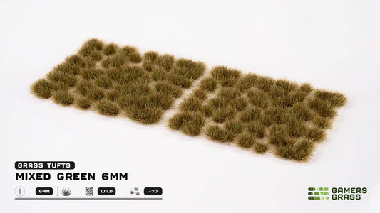 Gamers Grass: Tufts Mixed Green 6mm Wild