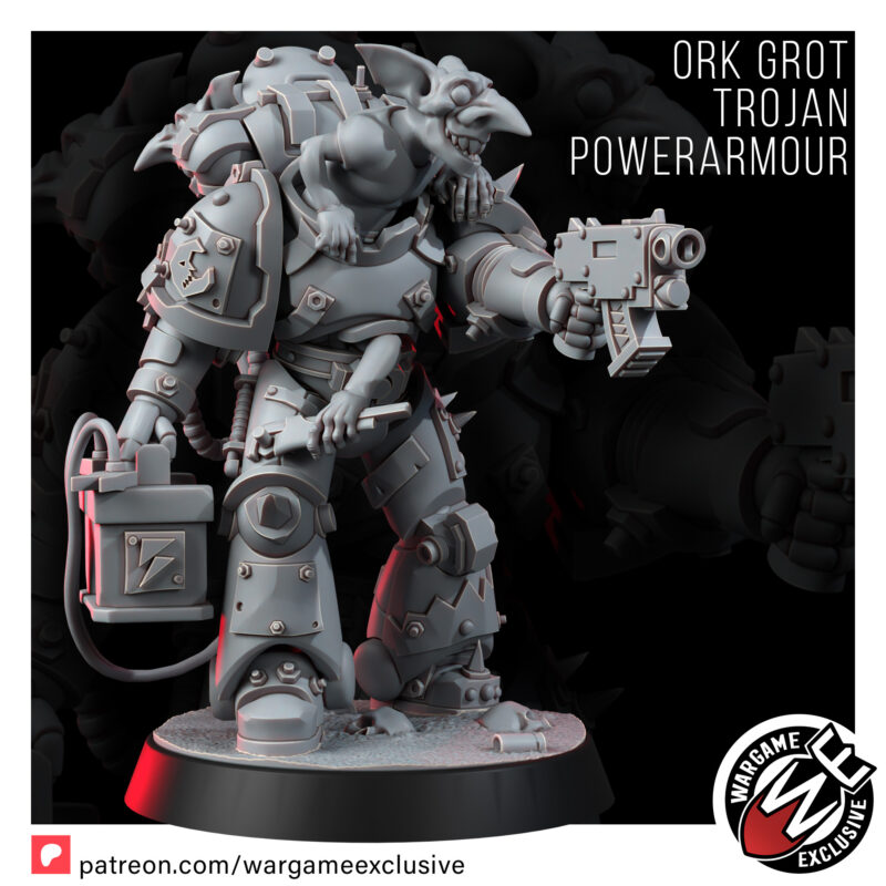 Wargame Exclusive: Ork Grot Trojan Powerarmour