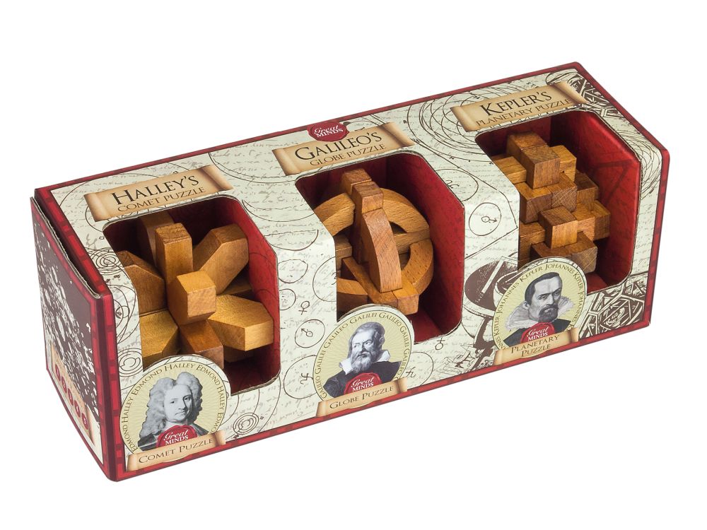 Great Minds: Set of 3 Wooden Puzzles