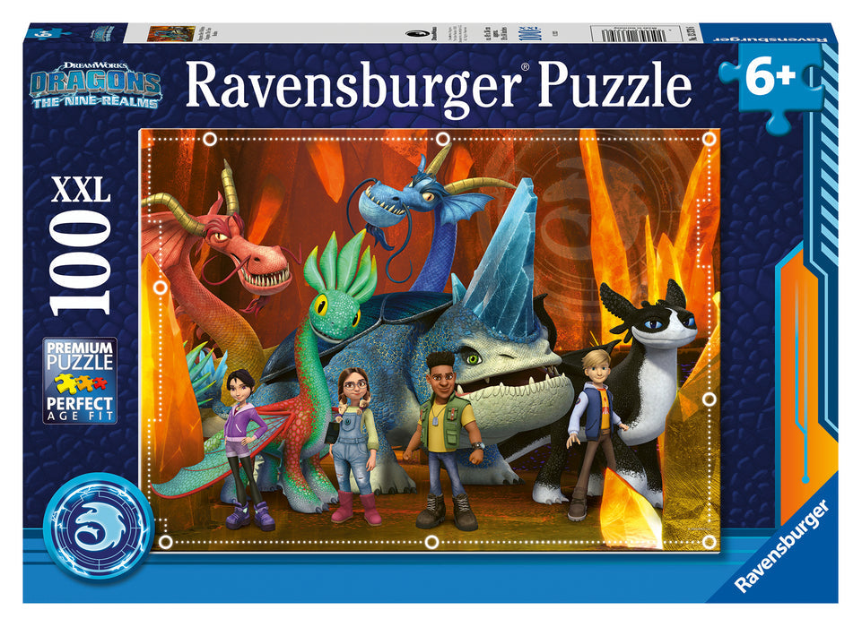 Ravensburger: 100pc Dragons The Nine Realms