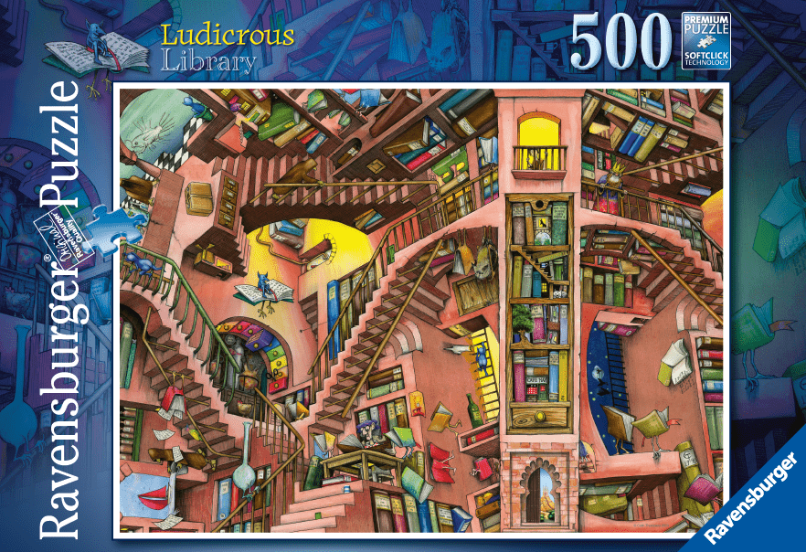 Ravensburger: 500pc Ludicrous Library