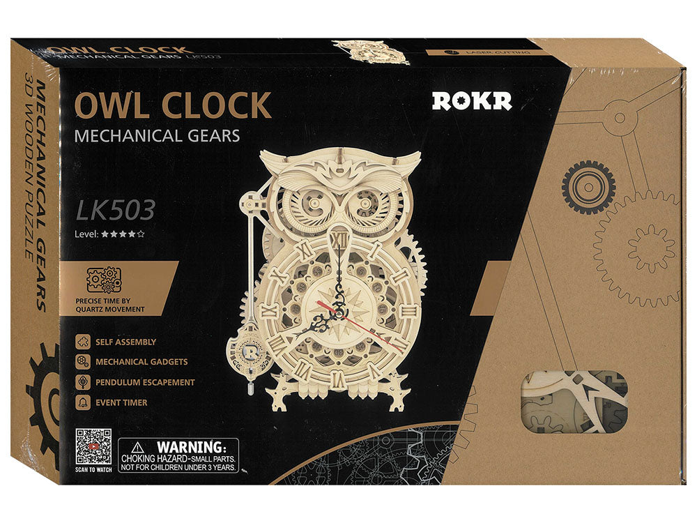 Robotime: ROKR Owl Clock