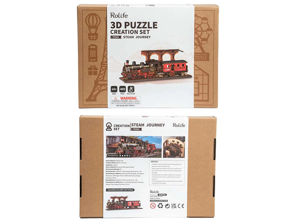 Robotime: Rolife Steam Journey