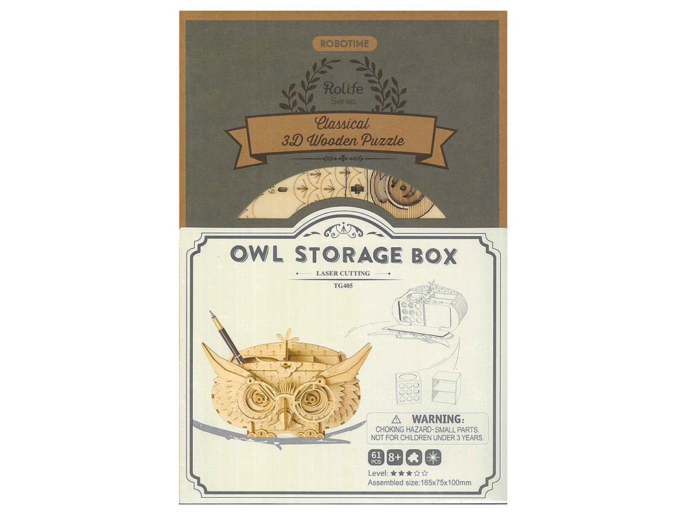 Robotime: Rolife Owl Storage Box