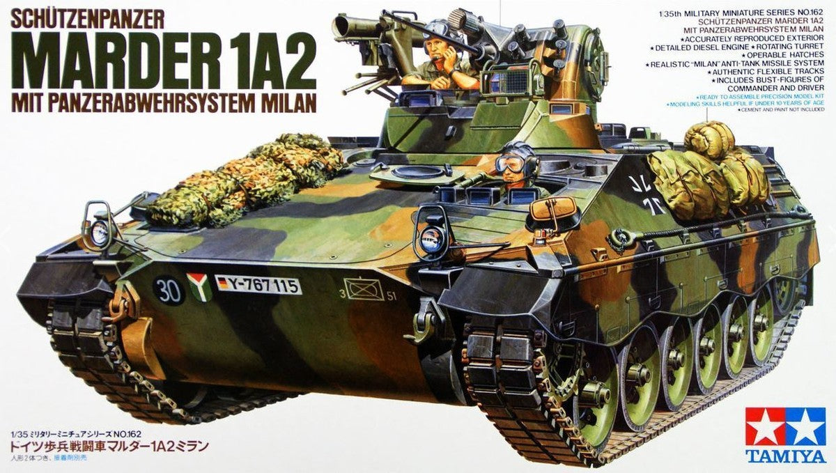 Tamiya: 1/35 Schutzenpanzer Marder 1A2 Mit Panzerabwehrsystem Milan 35162