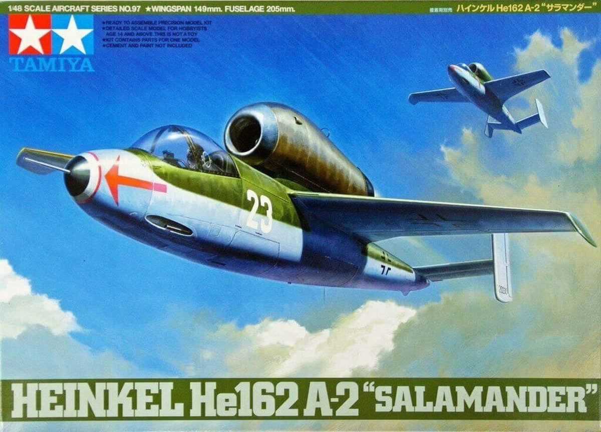 Tamiya: 1/48 Heinkel He162 A-2 Salamander 61097