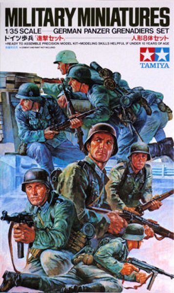 Tamiya: 1/35 German Panzer Grenadiers Set 35061