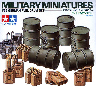 Tamiya: 1/35 German Fuel Drum Set 35186
