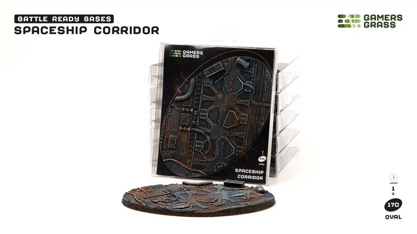 Gamers Grass: Bases Spaceship Corridor Oval 170mm (x1)