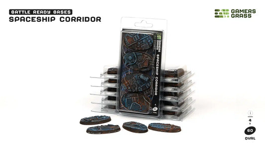Gamers Grass: Bases Spaceship Corridor Oval 60mm (x4)