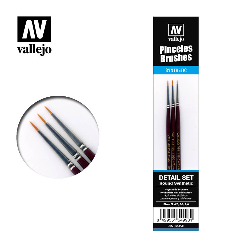 Vallejo: Brush Detail Definition Set Synthetic