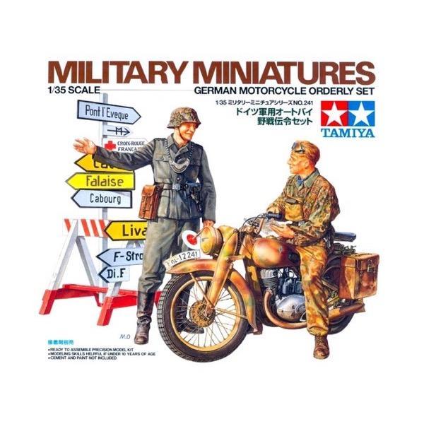 Tamiya: 1/35 German Motorcycle Orderly Set 35241