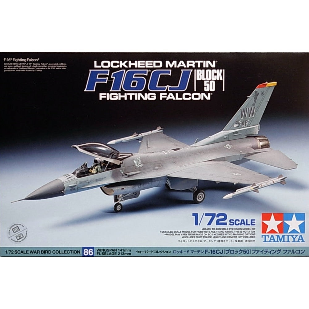Tamiya: 1/72 Lockheed Martin F-16CJ Block 50 Fighting Falcon 60786