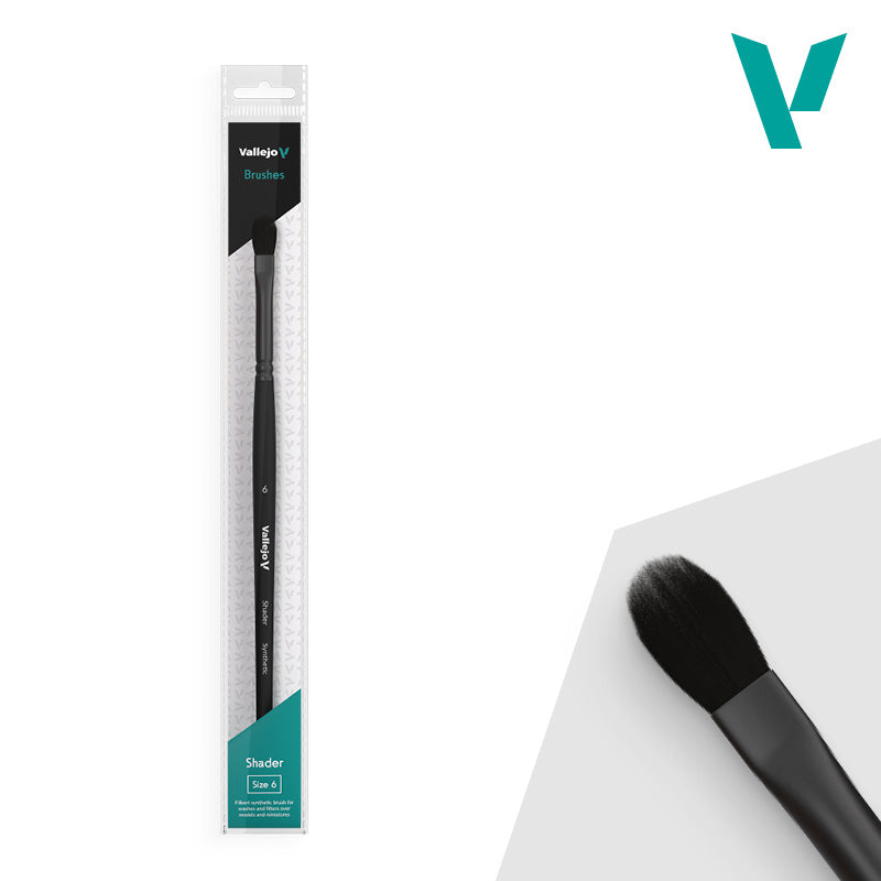 Vallejo: Brush Shader Filbert Shader Flat Synthetic No. 6